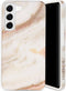 Selencia Aurora Fashion Backcover geschikt voor de Samsung Galaxy S22 - Duurzaam hoesje - 100% gerecycled - Wit Marmer