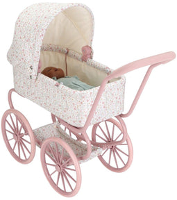 Little Dutch Poppenwagen - Poppenwagen - Met bloemen- en vlinderprint - Roze