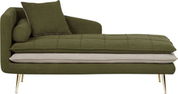 GONESSE - Chaise longue - Groen - Polyester