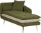 GONESSE - Chaise longue - Groen - Polyester