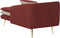 GONESSE - Chaise longue - Rood - Polyester