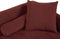 GONESSE - Chaise longue - Rood - Polyester