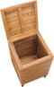 vidaXL - Wasmand - 30x30x45 - cm - massief - teakhout