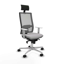 Bureaustoel met hoofdsteun Piqueras y Crespo 4B086N1 Lichtgrijs