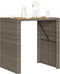 vidaXL Tuintafel met acaciahouten blad 105x80x110 cm poly rattan grijs