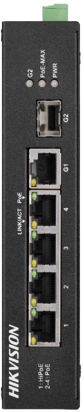 Hikvision DS-3T0306HP-E/HS - Unmanaged Switch - 1x 1Gbps 3x 100Mbps 4x PoE (60W)