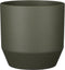 Mica Decorations Nola Bloempot - 21x21x21 cm - Keramiek - Donkergroen