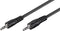 Goobay 3,5mm Jack stereo audio kabel - zwart - 2,5 meter