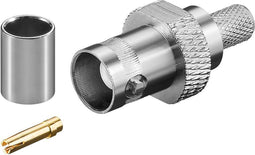 Goobay BNC Krimp Plug - BNC (v) - voor RG59/U kabel - 75 ohm - met vergulde pin