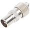 Goobay coax connector with screw attachment - metal coax connector that can be screwed on