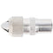 Goobay coax connector with screw attachment - metal coax connector that can be screwed on
