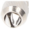 Goobay coax connector with screw attachment - metal coax connector that can be screwed on