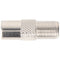 Goobay F adapter: F socket > coax plug - adapter plug made of zinc