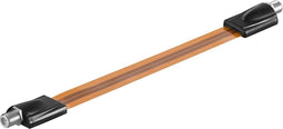 Goobay F (v) - F (v) deur/raam coax adapter - 0,30 meter