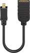 Goobay HDMI Adapter - Micro HDMI (m) naar HDMI (v) - 0.15 meter - Zwart