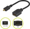 Goobay HDMI Adapter - Micro HDMI (m) naar HDMI (v) - 0.15 meter - Zwart