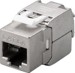 Goobay Keystone modul RJ45 CAT 6A, STP, 500 MHz, slim-line