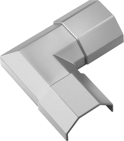 Goobay kunststof hoekstuk voor kabelgoot 3,3 cm / grijs