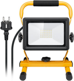 Goobay LED construction spotlight with stand, 30 W - with 2,550 lm and cool white light (6500 K), su