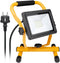 Goobay LED construction spotlight with stand, 30 W - with 2,550 lm and cool white light (6500 K), su