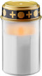 Goobay LED grave light, white - with a realistic flickering effect, warm white (2700 K), battery ope