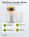 Goobay LED grave light, white - with a realistic flickering effect, warm white (2700 K), battery ope