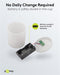 Goobay LED grave light, white - with a realistic flickering effect, warm white (2700 K), battery ope