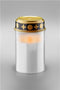 Goobay LED grave light, white - with a realistic flickering effect, warm white (2700 K), battery ope