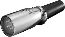 Goobay microphone connector, XLR connector (4-pin) - with screwed strain relief