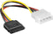Goobay Molex (m) - SATA (v) voedingsadapter - 0,15 meter
