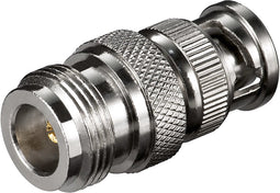 Goobay N-Connector Adapter - N-Connector (v) naar BNC (m) - met vergulde pin