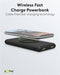 Goobay Powerbank Fast Charge met 2x USB-A, 1x USB-C en Wireless Charging (max. 3A) - 10.000 mAh / zwart