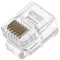 Goobay RJ12 Western connector for round cable, 6-pin - for crimping on round telephone cable, unshie