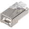 Goobay RJ45 connector, CAT 6A STP shielded - for round cables, with threading aid