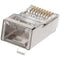 Goobay RJ45 connector, CAT 6A STP shielded - for round cables, with threading aid