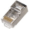 Goobay RJ45 connector, CAT 6A STP shielded - for round cables, with threading aid