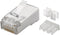 Goobay RJ45 connector, CAT 6A STP shielded - for round cables, with threading aid