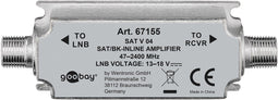 Goobay SAT/BK antenna booster 47 MHz - 2400 MHz - short range booster for boosting signals