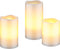 Goobay set of 3 LED real wax candles, white - with timer function and remote control, dimmable, batt