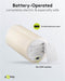 Goobay set of 3 LED real wax candles, white - with timer function and remote control, dimmable, batt