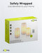 Goobay set of 3 LED real wax candles, white - with timer function and remote control, dimmable, batt