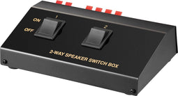 Goobay Speaker Switch - Zwart - Geschikt 2 paar speakers aan te sluiten