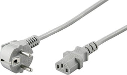 Goobay Stroomkabel met C13 plug - grijs - 2 meter