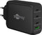 Goobay thuislader met 3x USB-C PD en 1x USB-A QC - GaN - 100W / zwart