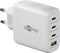 Goobay thuislader met 3x USB-C PD en 1x USB-A QC - GaN - 68W / wit