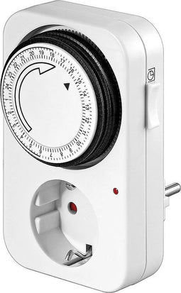 Goobay tijdschakelklok - mechanisch (96 schakelingen per 24u) - voor binnen / wit