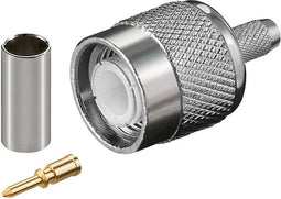 Goobay TNC Krimp Plup - TNC (m) - voor RG 58 kabel - met vergulde pin