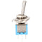 Goobay toggle switch miniature, 2x UM, 6 pins, blue housing - ideal for DIY or model making
