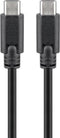 Goobay USB-C naar USB-C kabel - USB3.0 - tot 20V/3A / zwart - 1 meter