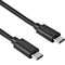 Goobay USB-C naar USB-C kabel - USB3.0 - tot 20V/3A / zwart - 1 meter